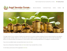 Tablet Screenshot of angelinvestorforum.com